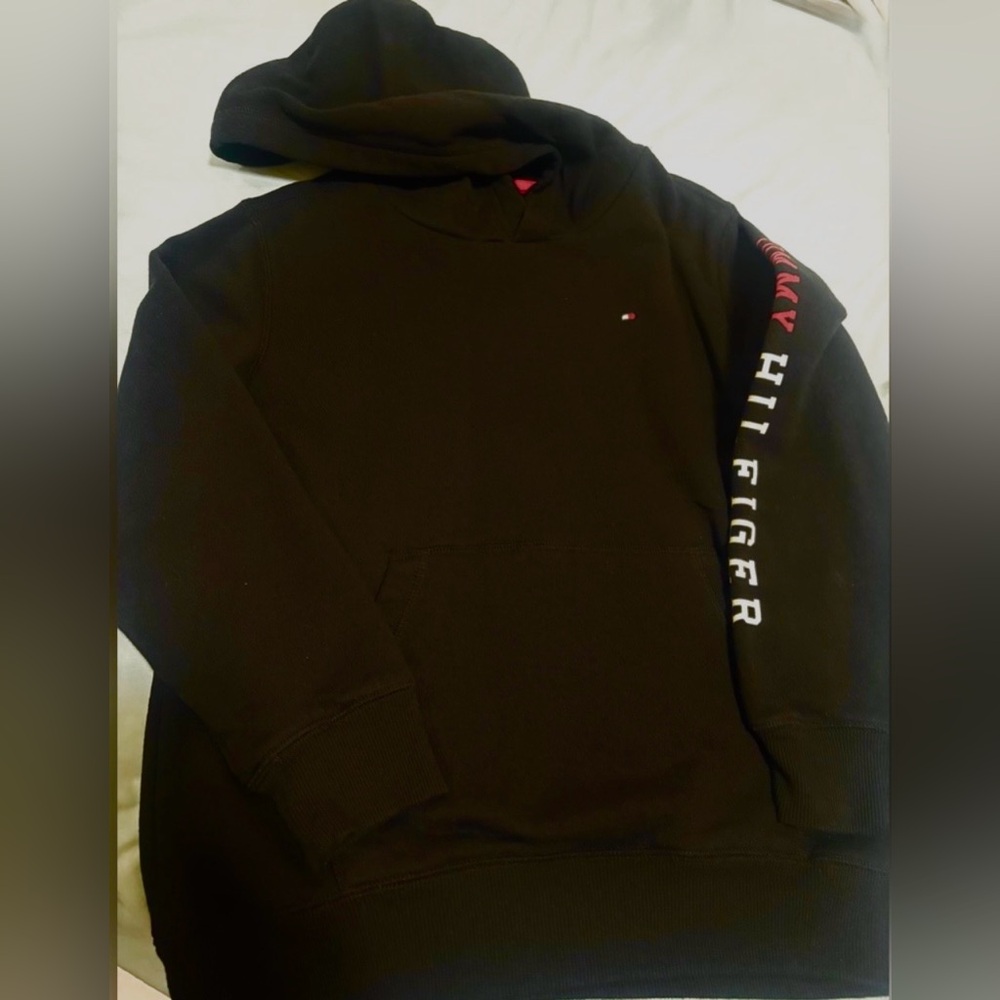 Tommy Hilfiger Black Hoodie for boys- Size M 10-12